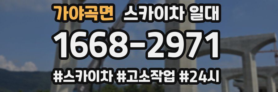 가야곡면 스카이차 일대