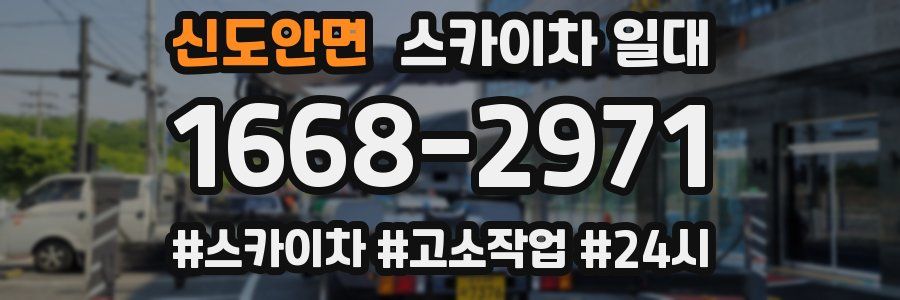 신도안면 스카이차 일대