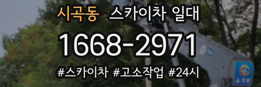 시곡동 스카이차 일대