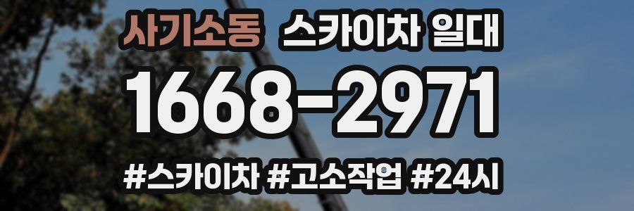 사기소동 스카이차 일대