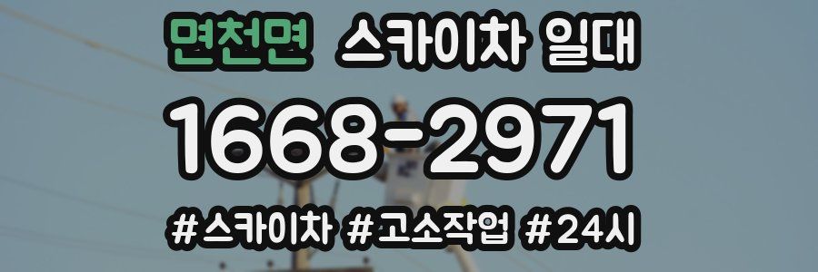 면천면 스카이차 일대