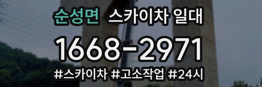 순성면 스카이차 일대