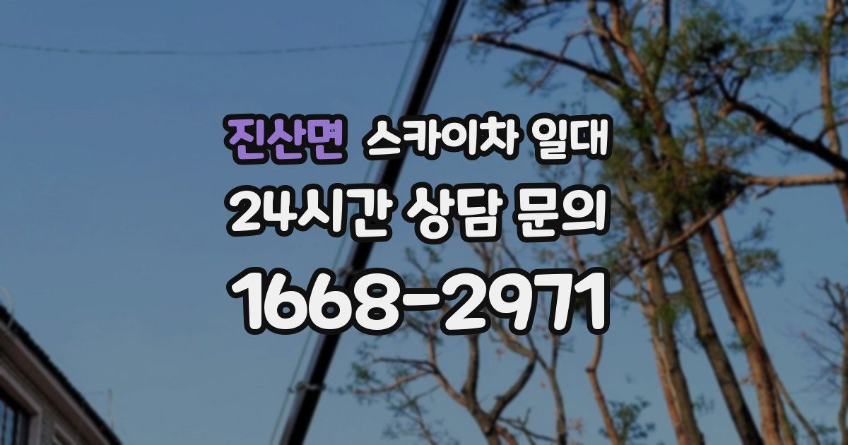 진산면 스카이차 일대