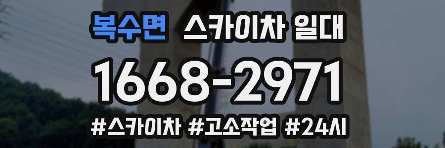 복수면 스카이차 일대