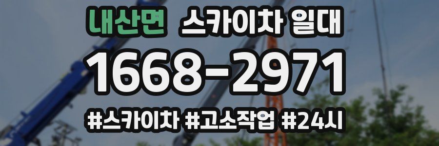 내산면 스카이차 일대