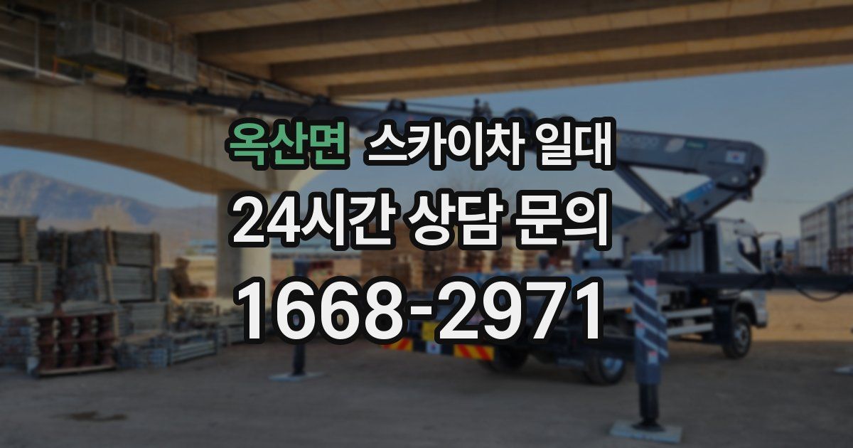 옥산면 스카이차 일대