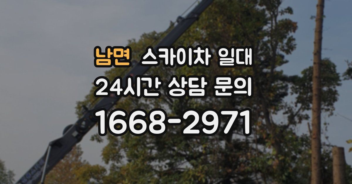 남면 스카이차 일대