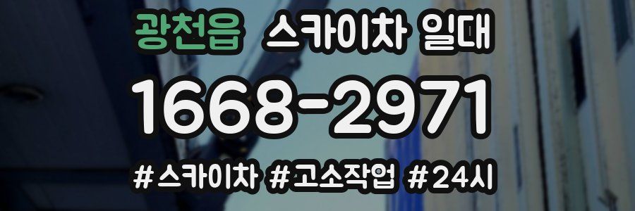 광천읍 스카이차 일대