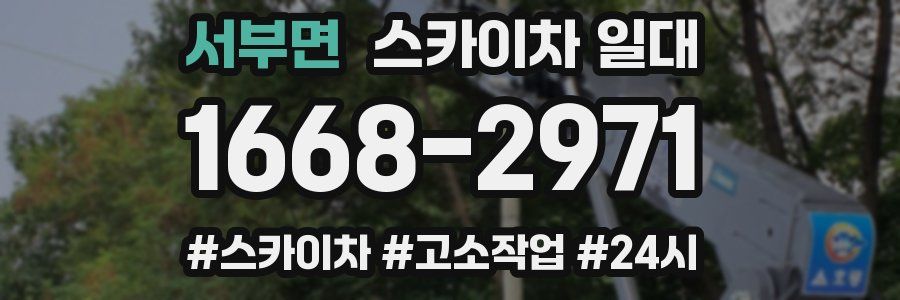 서부면 스카이차 일대