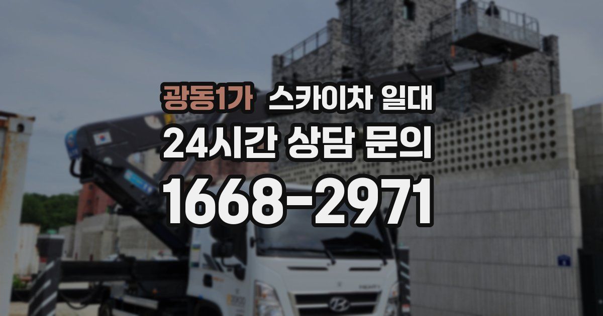 광동1가 스카이차 일대
