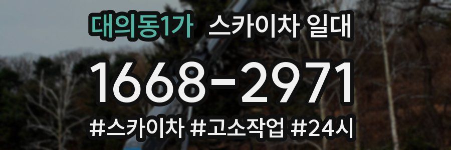 대의동1가 스카이차 일대