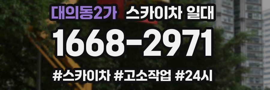 대의동2가 스카이차 일대