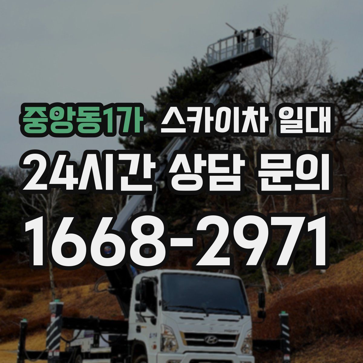 중앙동1가 스카이차 일대