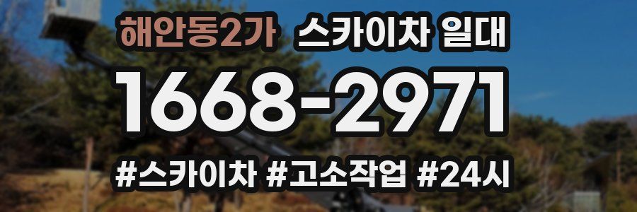 해안동2가 스카이차 일대