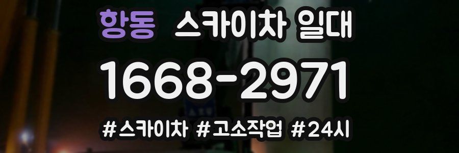 항동 스카이차 일대
