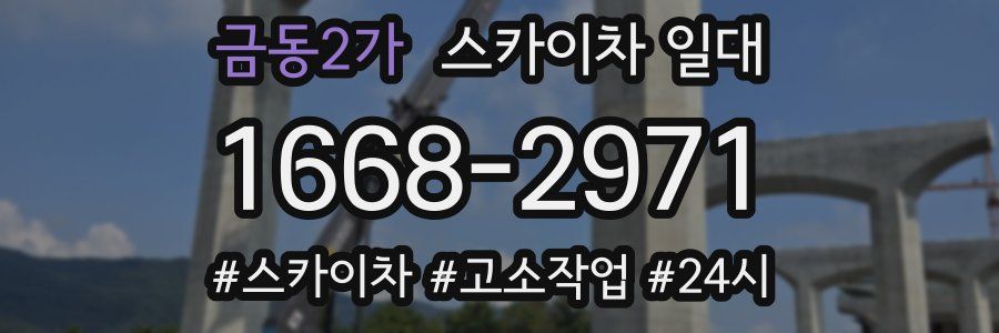 금동2가 스카이차 일대