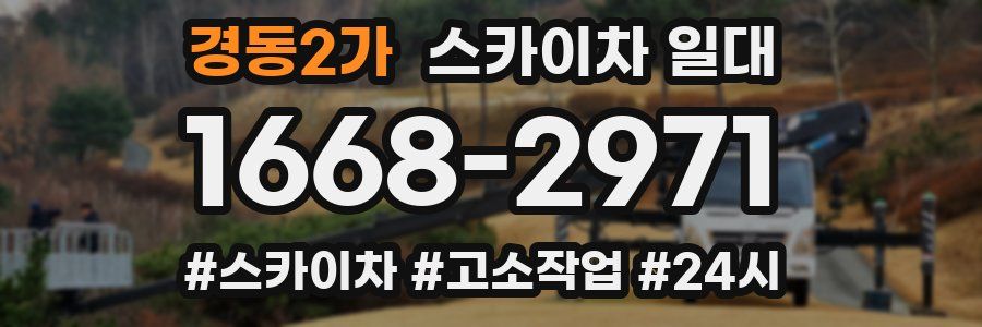 경동2가 스카이차 일대