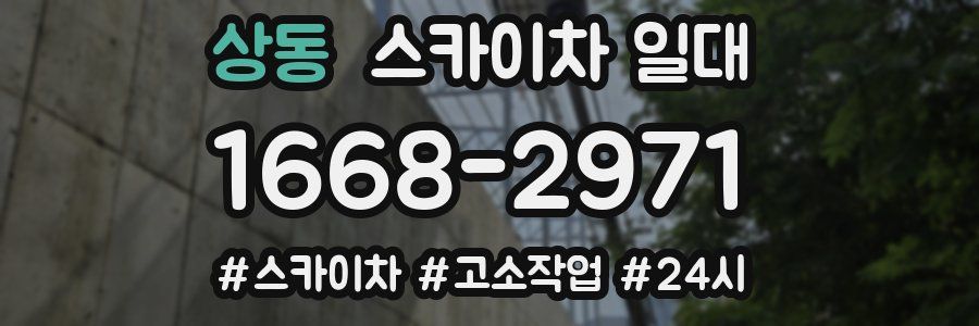 상동 스카이차 일대