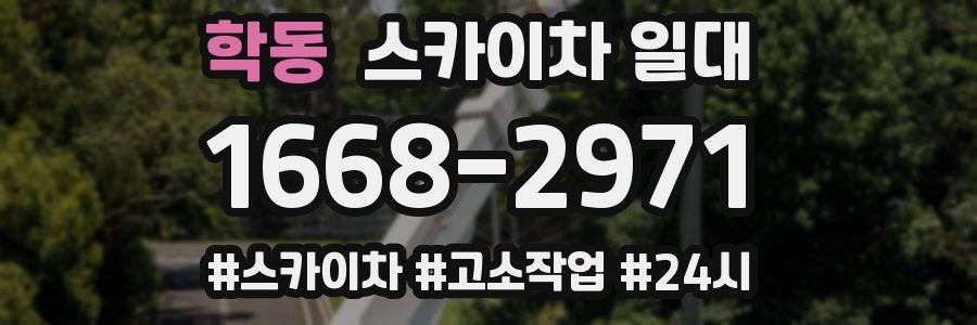 학동 스카이차 일대