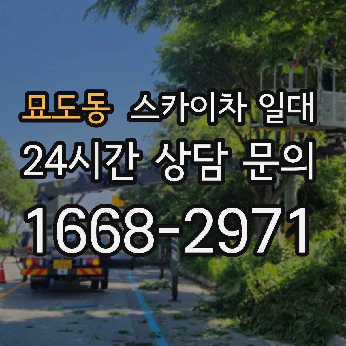 묘도동 스카이차 일대