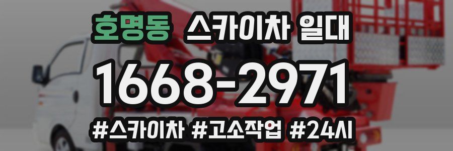 호명동 스카이차 일대