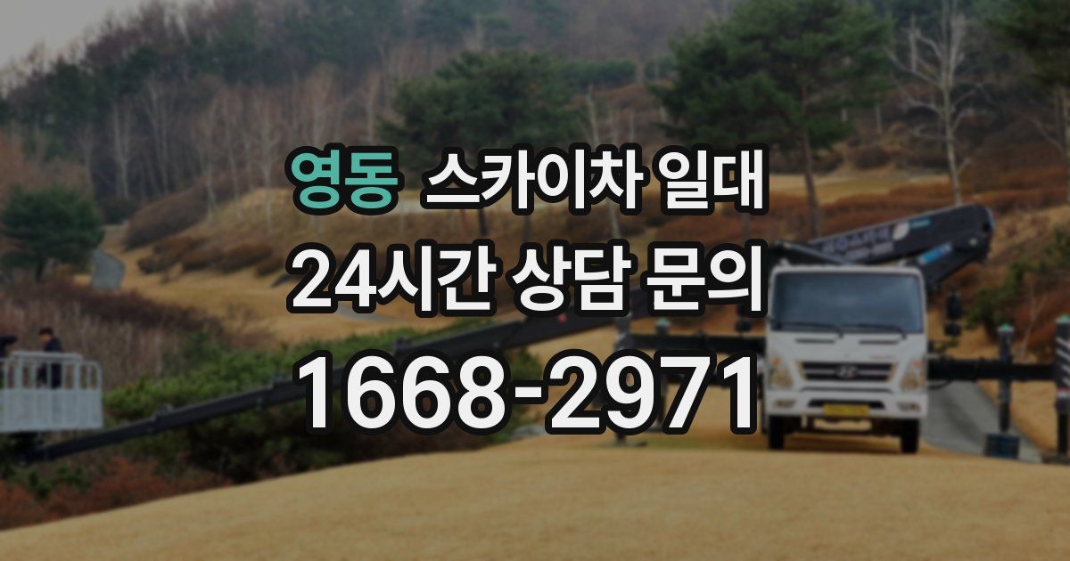 영동 스카이차 일대