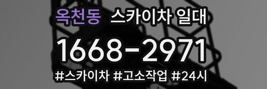 옥천동 스카이차 일대