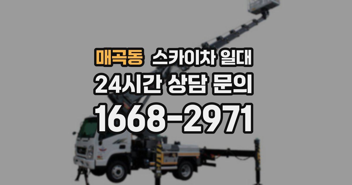 매곡동 스카이차 일대