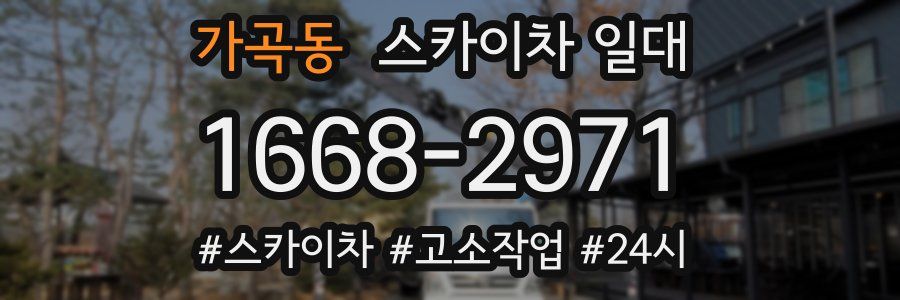 가곡동 스카이차 일대