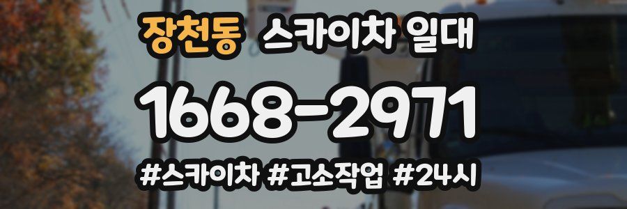 장천동 스카이차 일대