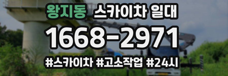 왕지동 스카이차 일대