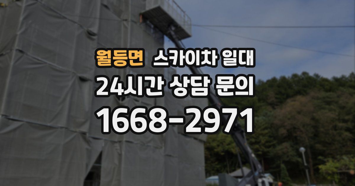 월등면 스카이차 일대