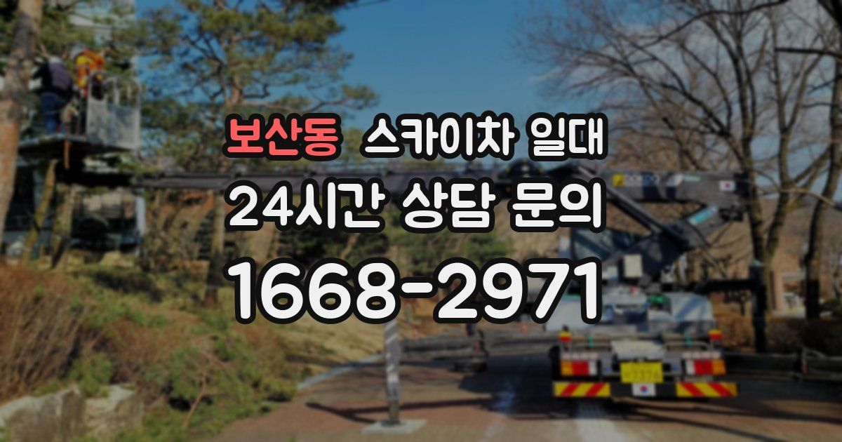 보산동 스카이차 일대