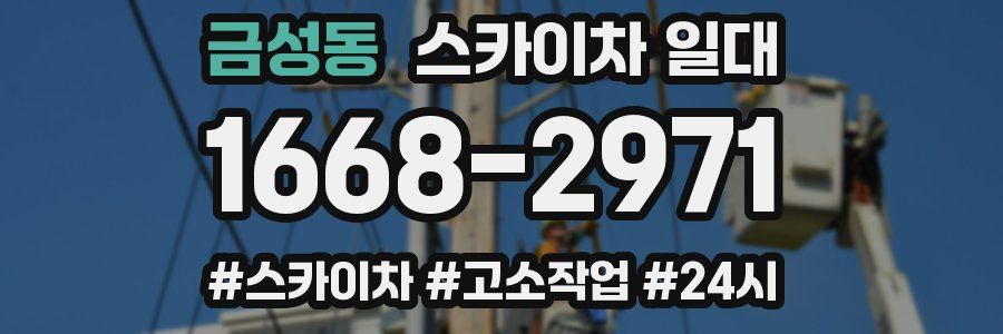 금성동 스카이차 일대