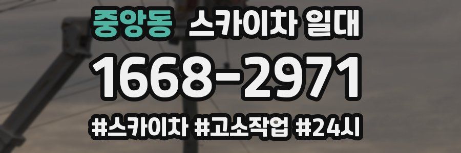 중앙동 스카이차 일대