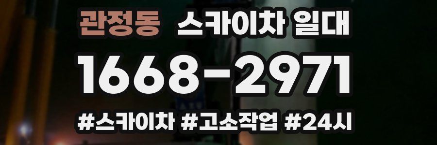 관정동 스카이차 일대