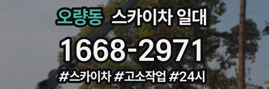 오량동 스카이차 일대