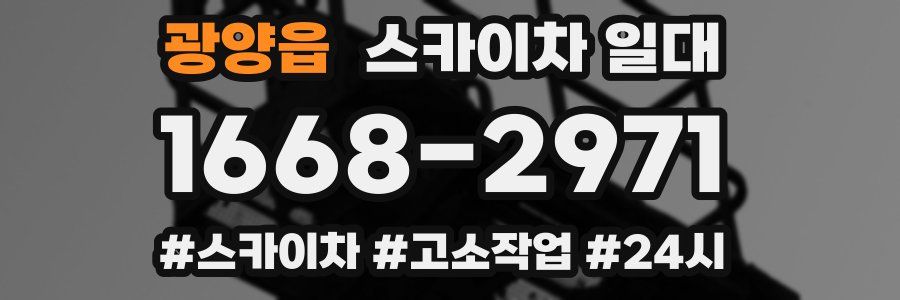 광양읍 스카이차 일대