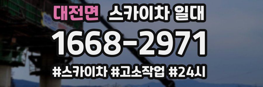 대전면 스카이차 일대