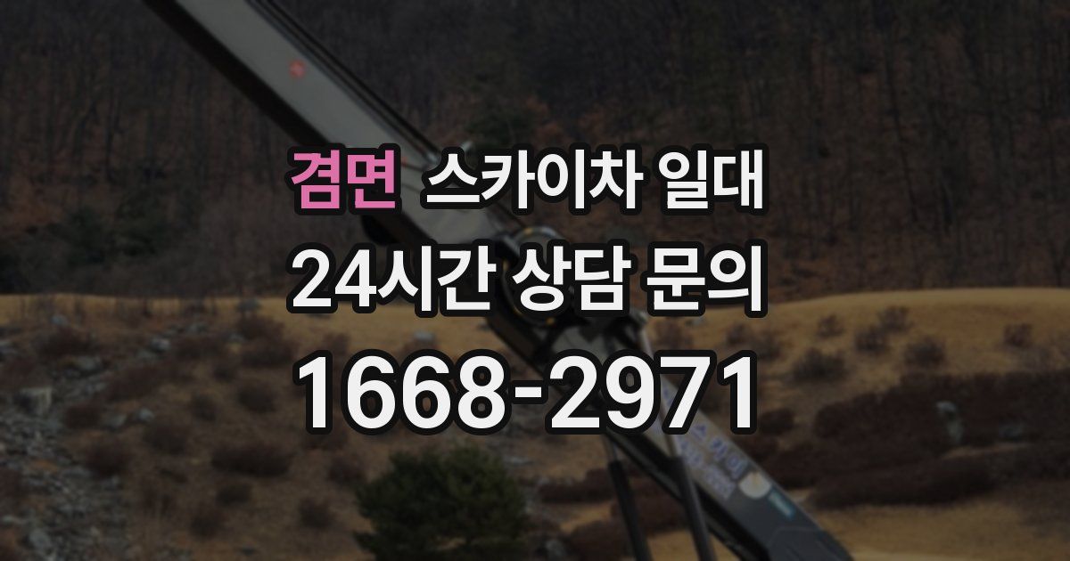 겸면 스카이차 일대