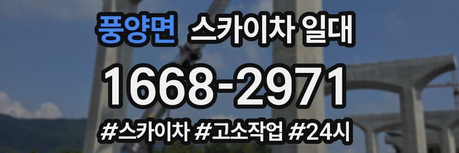 풍양면 스카이차 일대