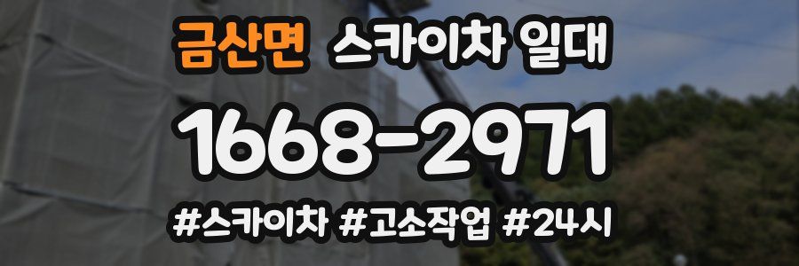 금산면 스카이차 일대