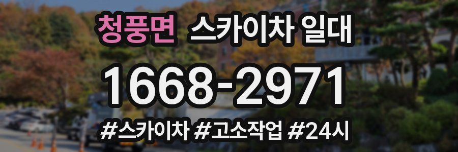 청풍면 스카이차 일대