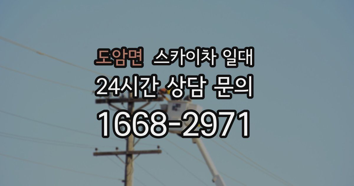 도암면 스카이차 일대