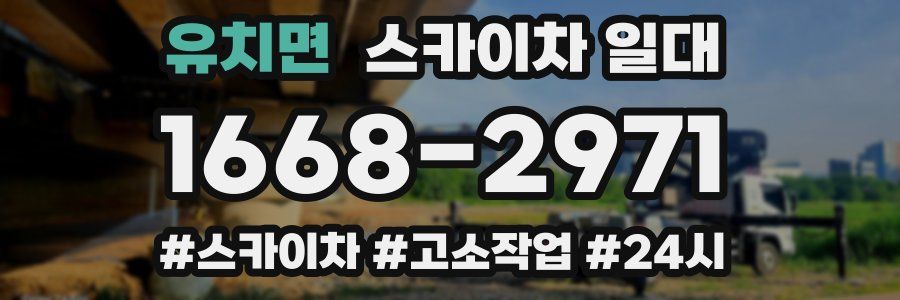 유치면 스카이차 일대