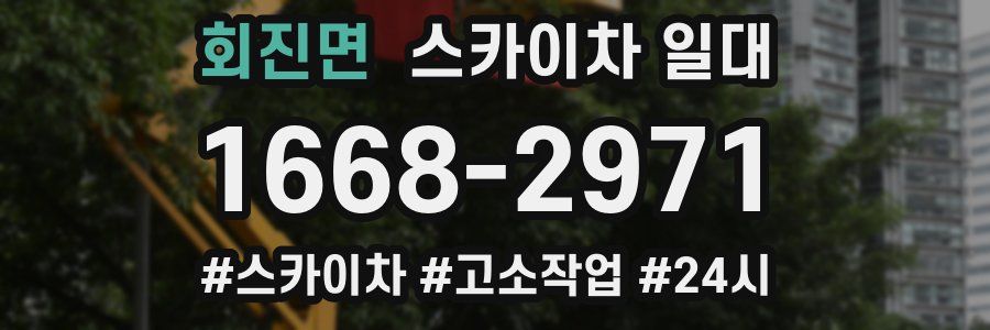 회진면 스카이차 일대
