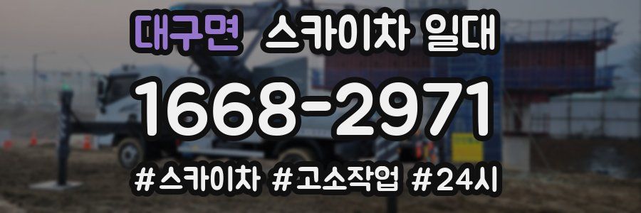 대구면 스카이차 일대