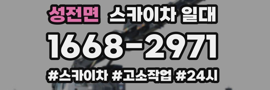 성전면 스카이차 일대
