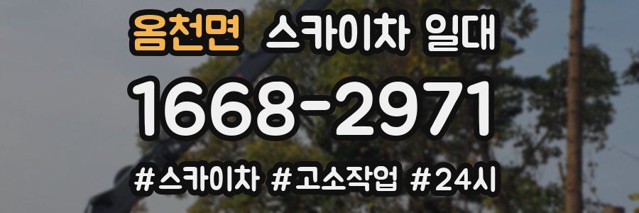 옴천면 스카이차 일대