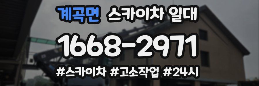 계곡면 스카이차 일대